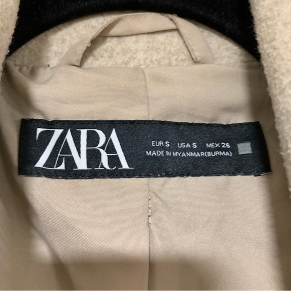 Zara Women's Oversized Coat in Tan - Size Small - Picture 4 of 5